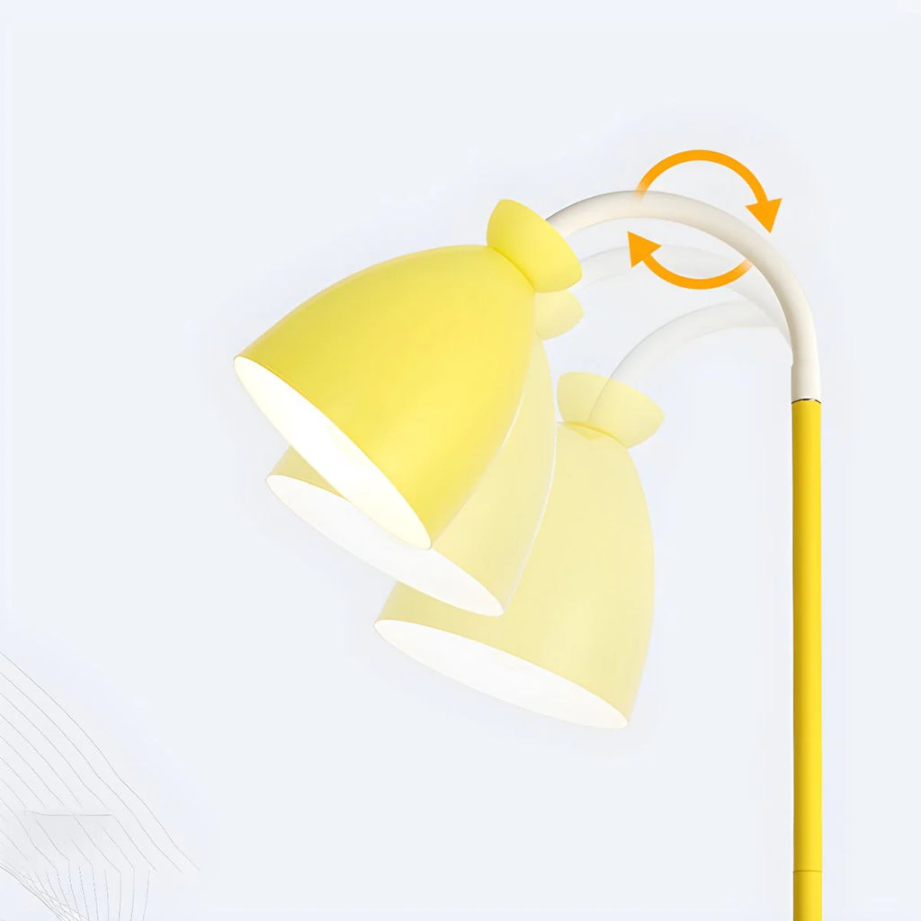 Floor Lamp Metal Bell Shade Nordic Design | Olvian