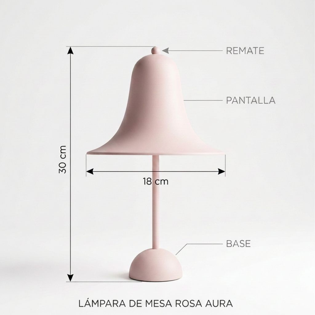 Lámpara de Mesa Bellora para Mesita de Noche y Salón | LUSHINE