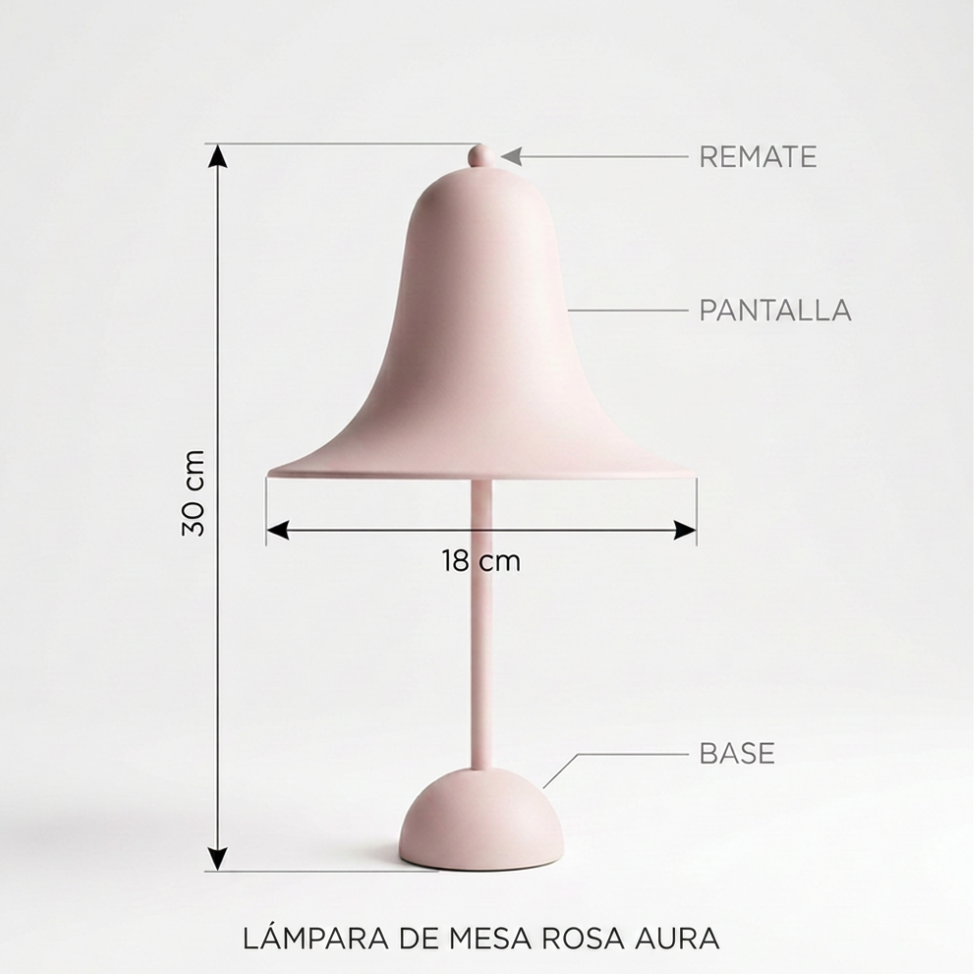Lámpara de Mesa Bellora para Mesita de Noche y Salón | LUSHINE